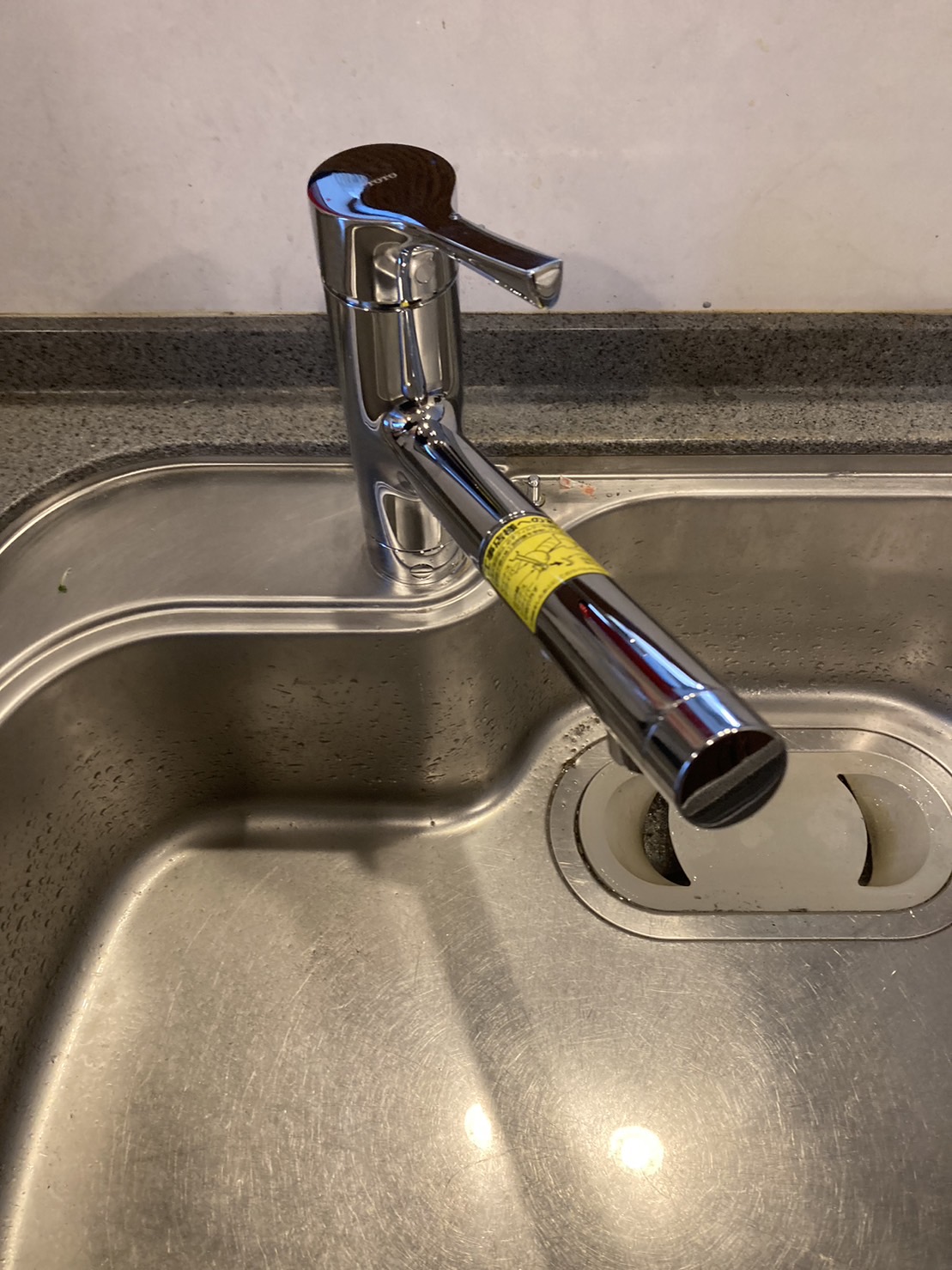 施工後　台所水栓