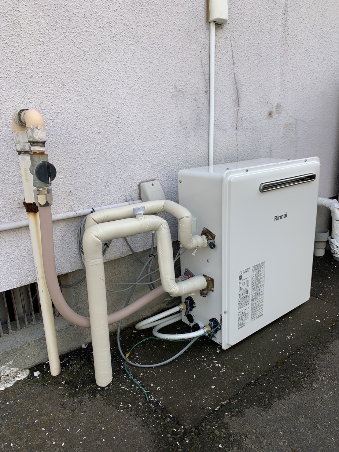 施工後　給湯器