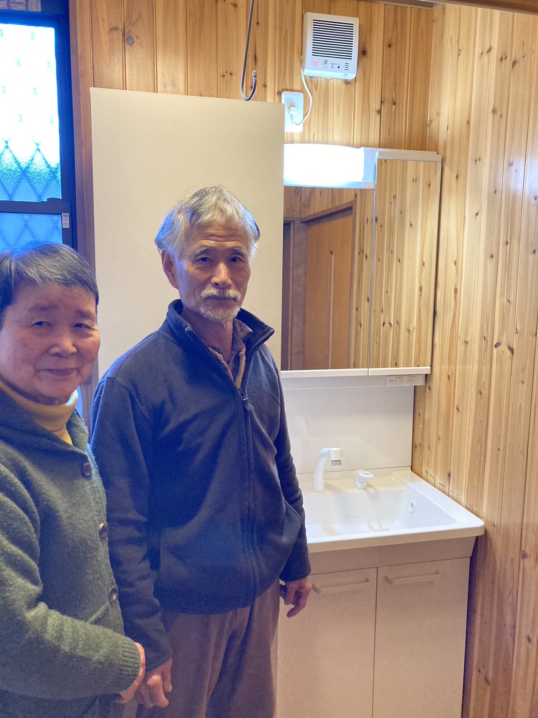 施工後　洗面化粧台