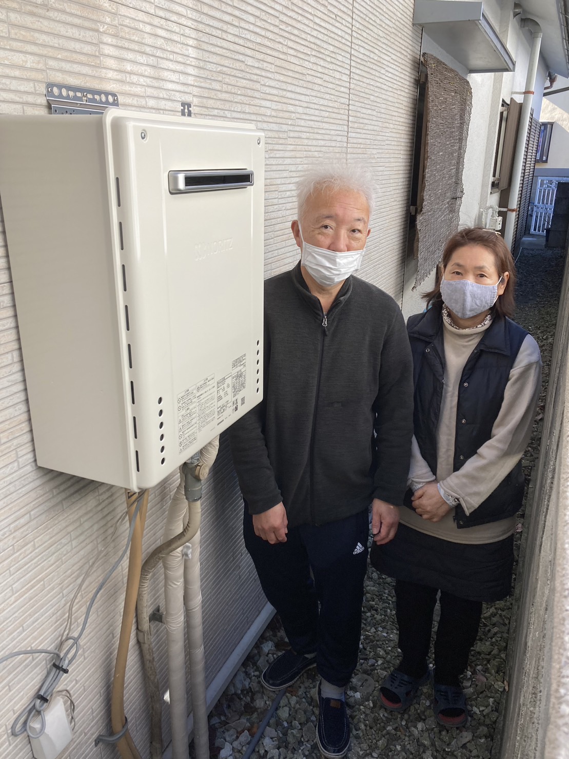 施工後　給湯器