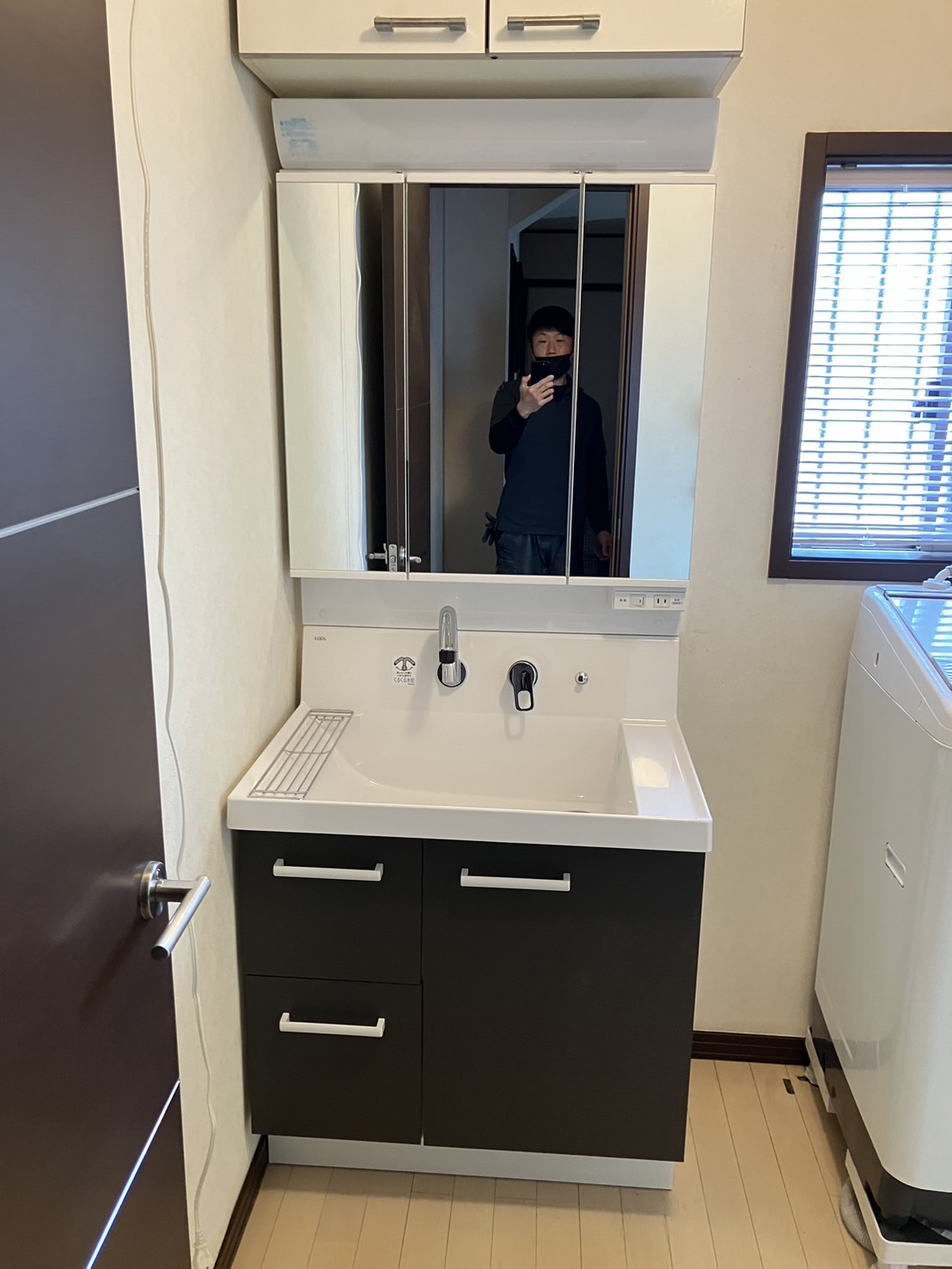 施工後　洗面化粧台