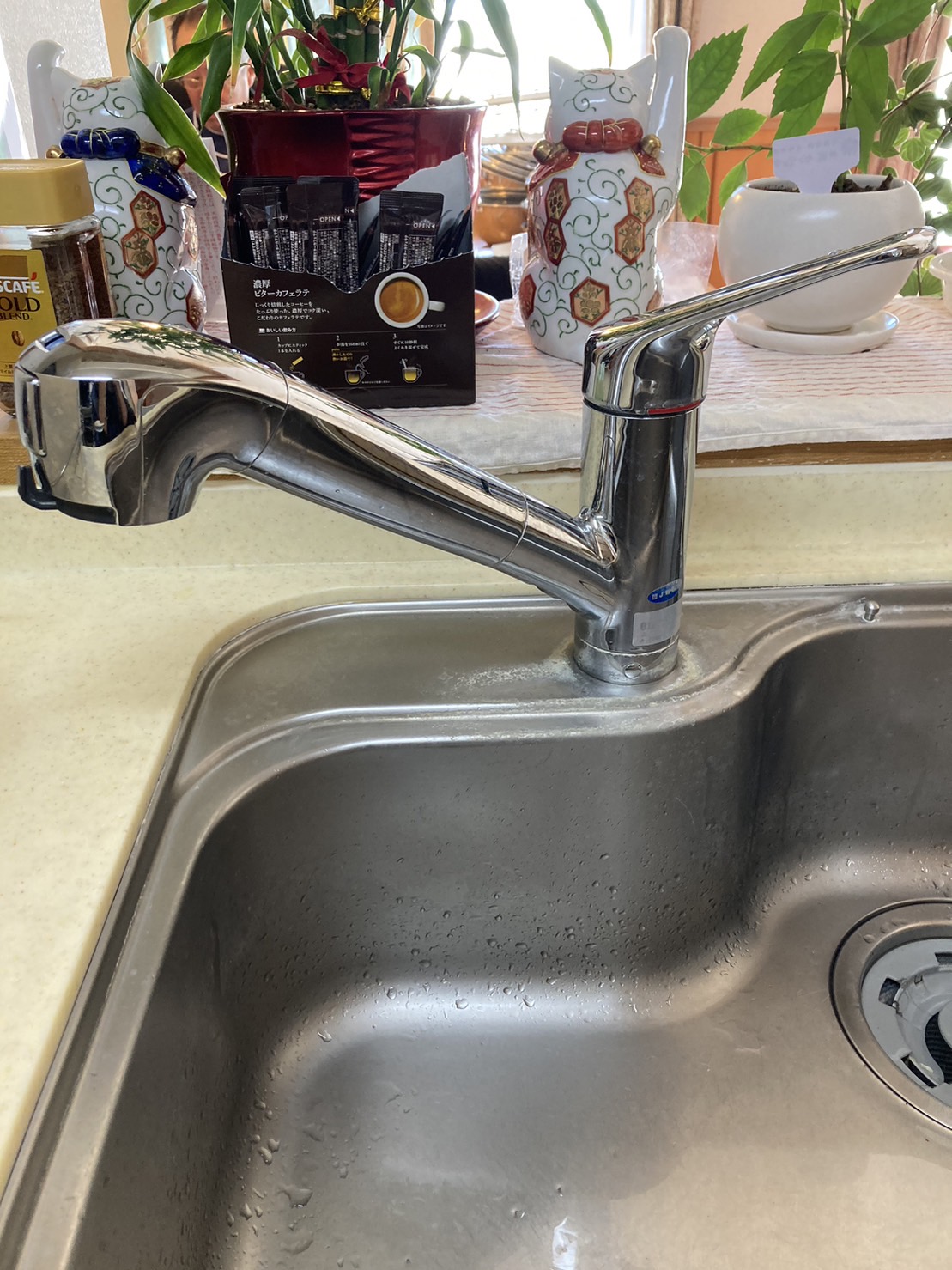 施工前　台所水栓