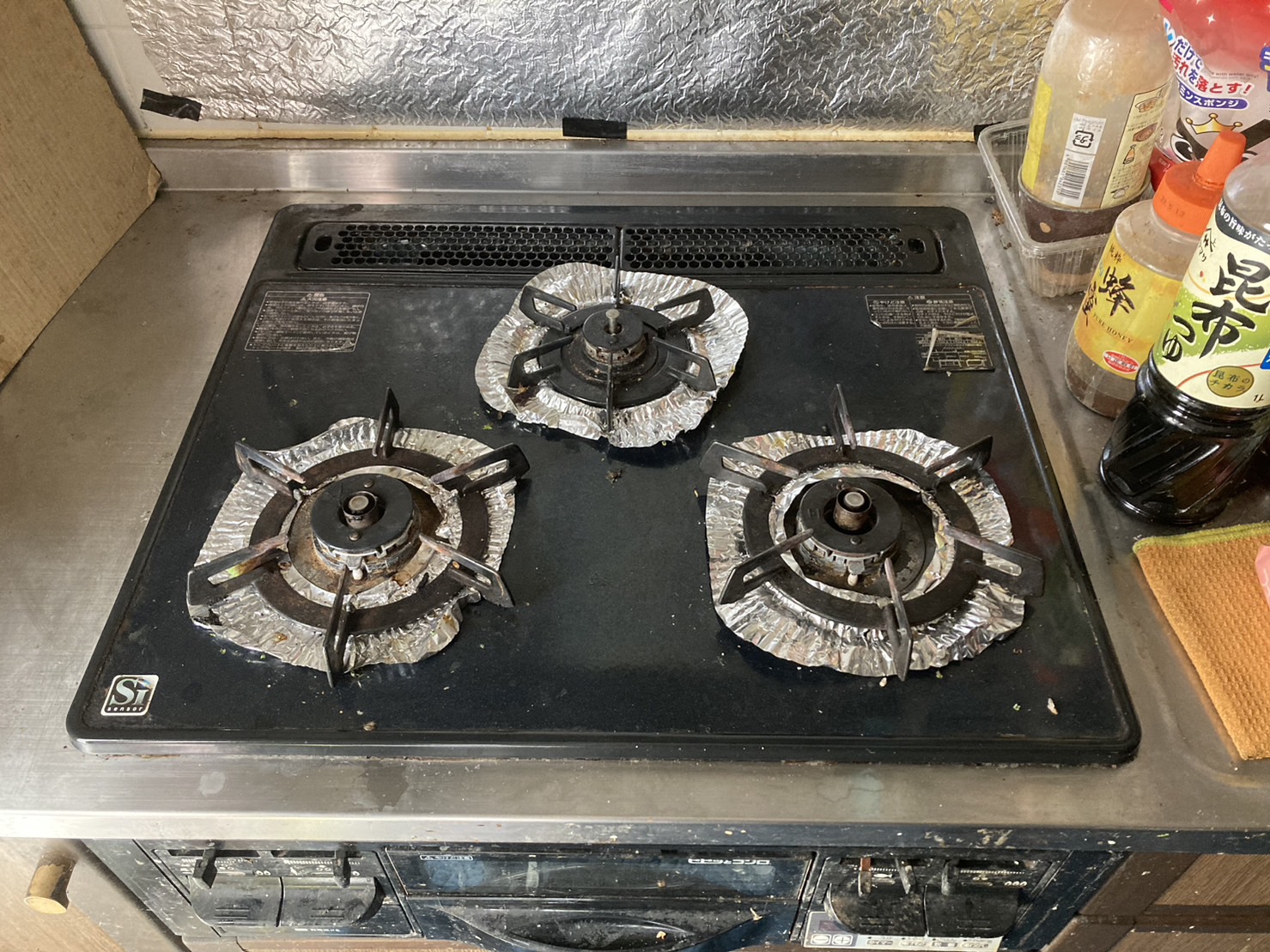 施工前　コンロ