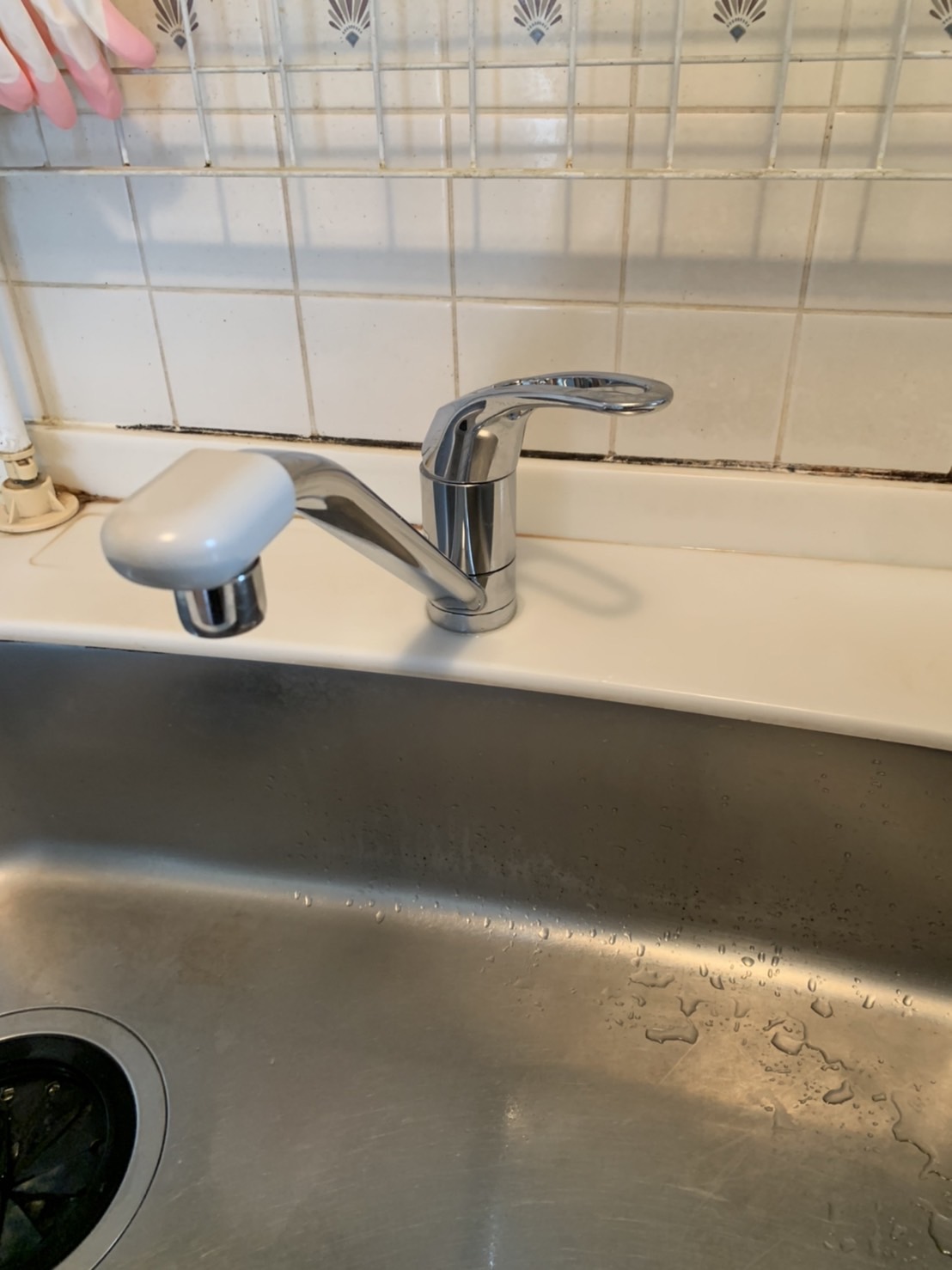 施工前　台所水栓