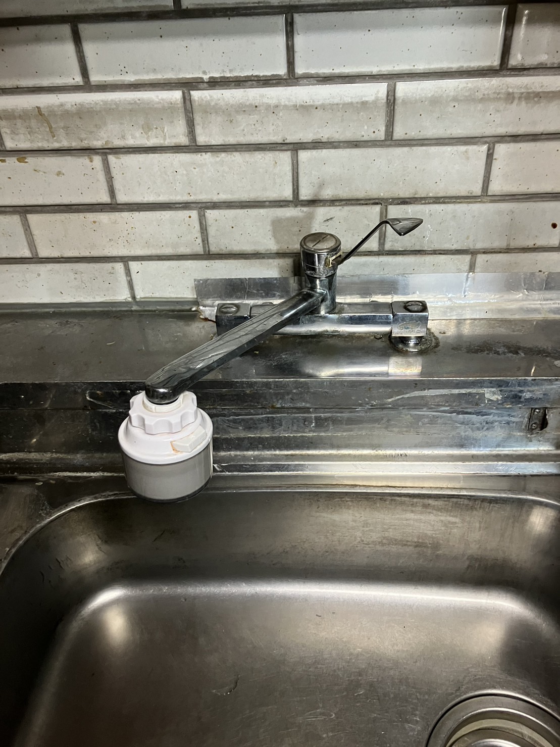 施工前　台所水栓