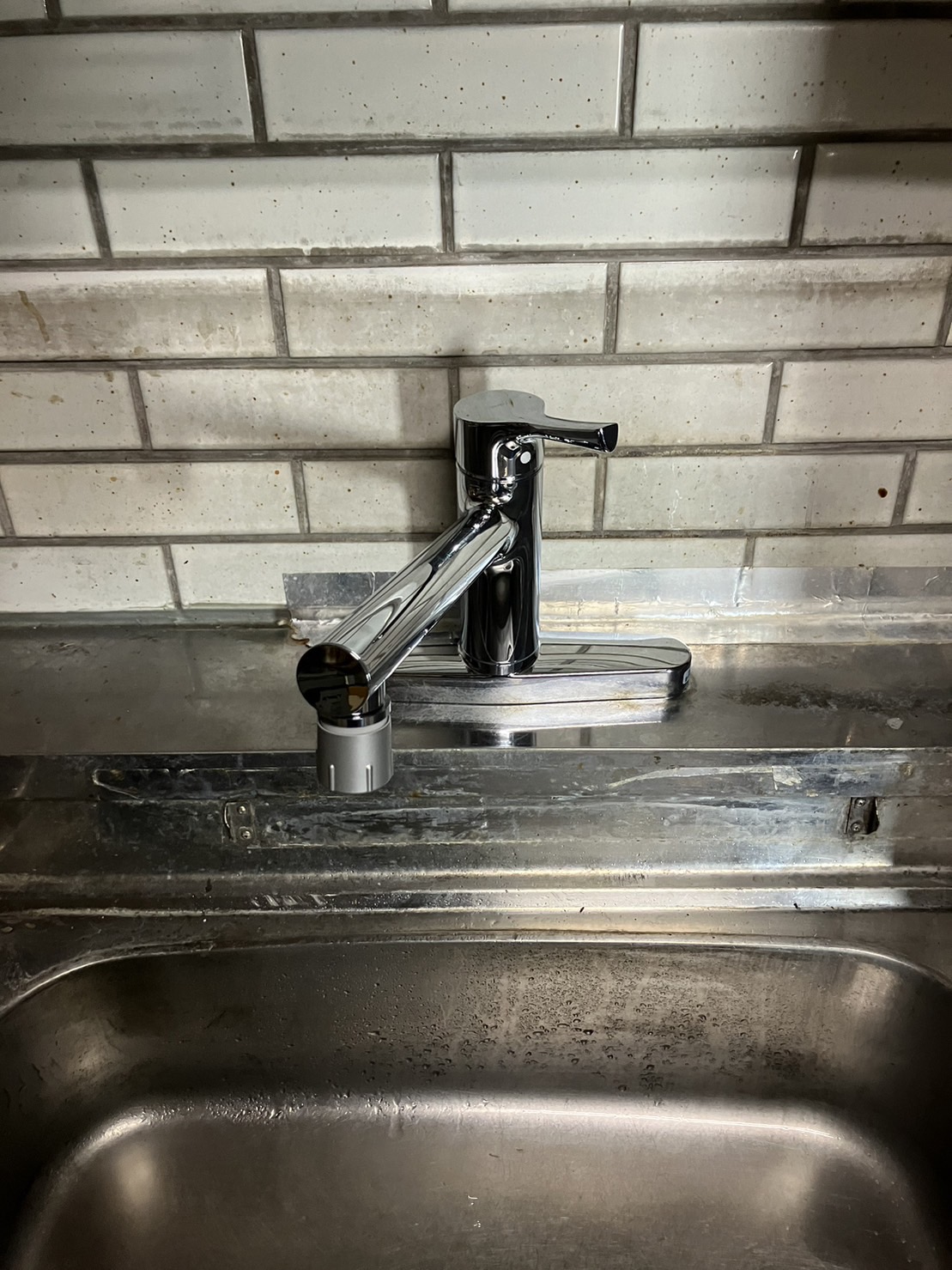 施工後　台所水栓