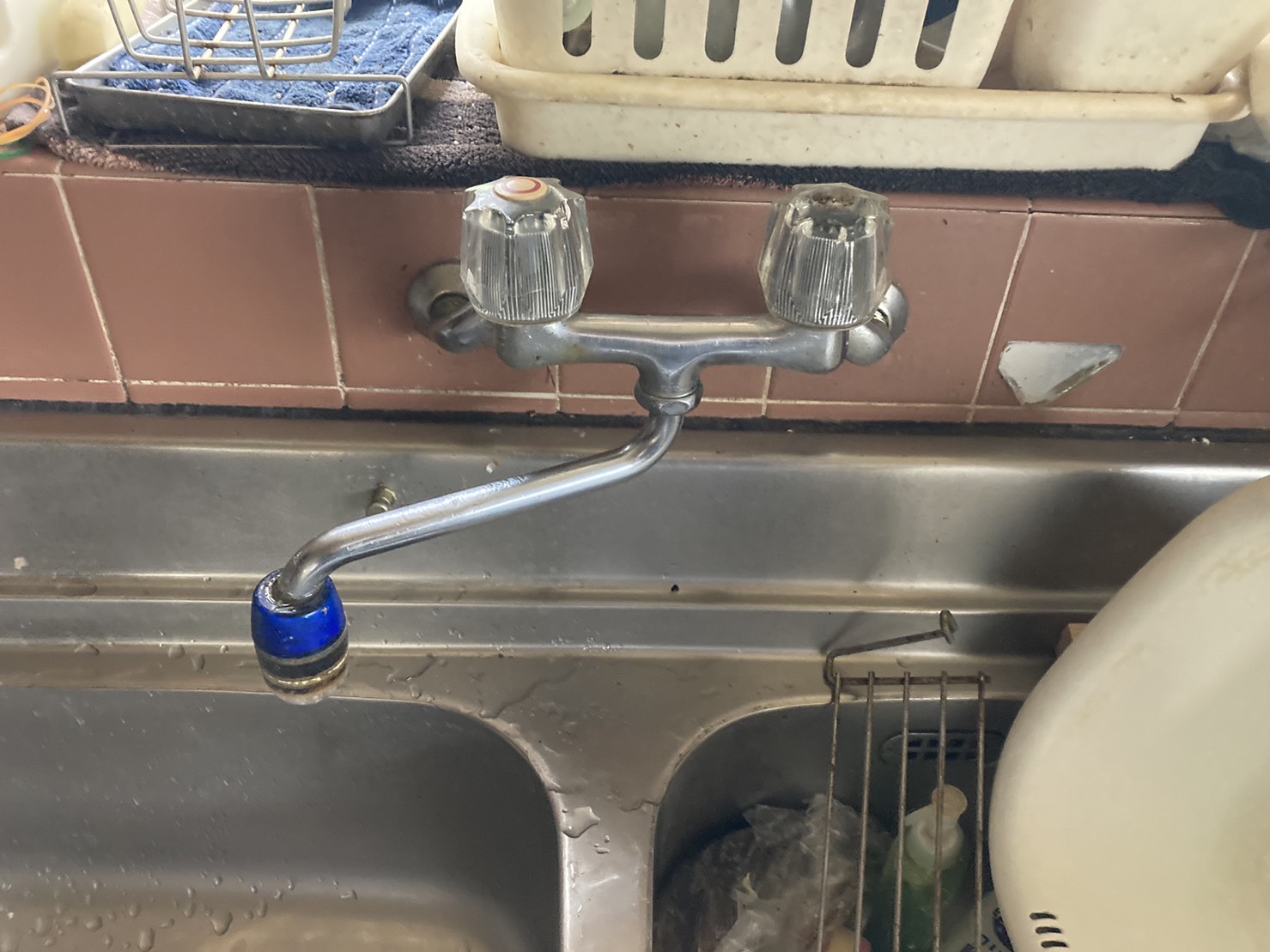 施工前　台所水栓