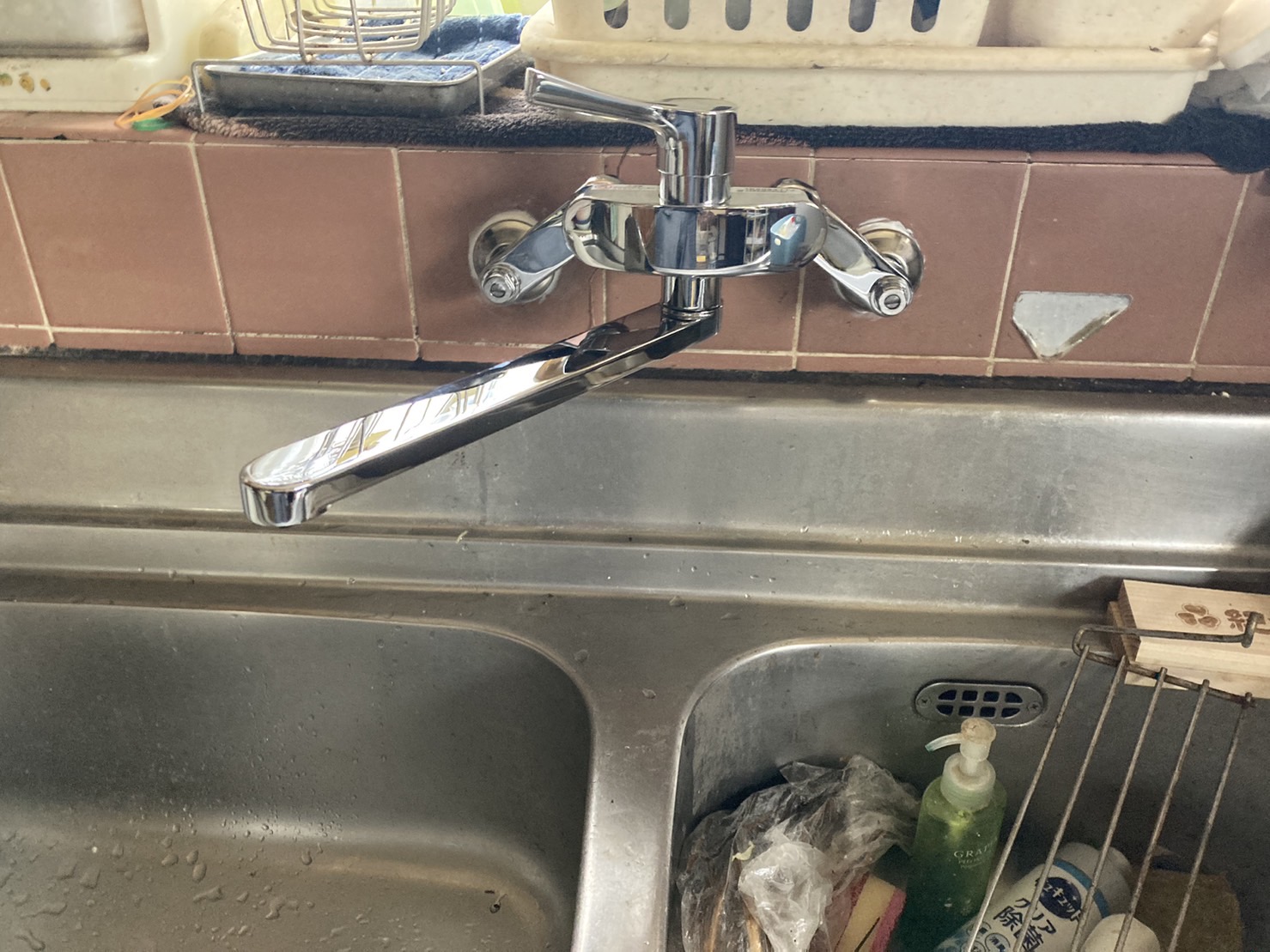 施工後　台所水栓