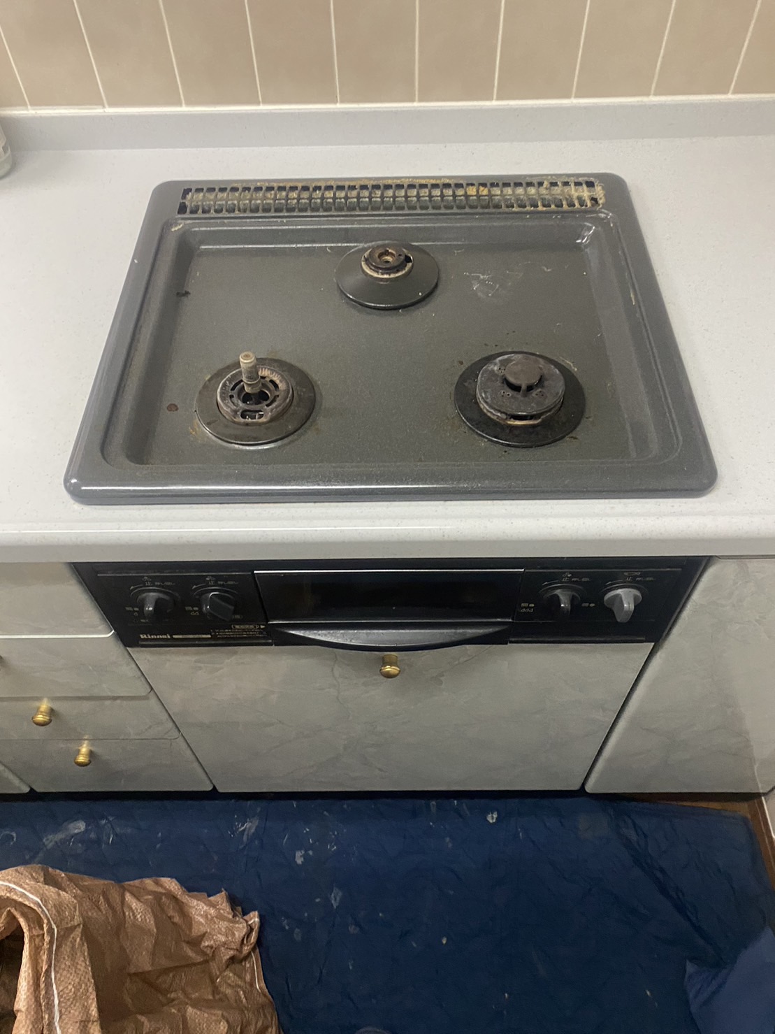 施工前　コンロ