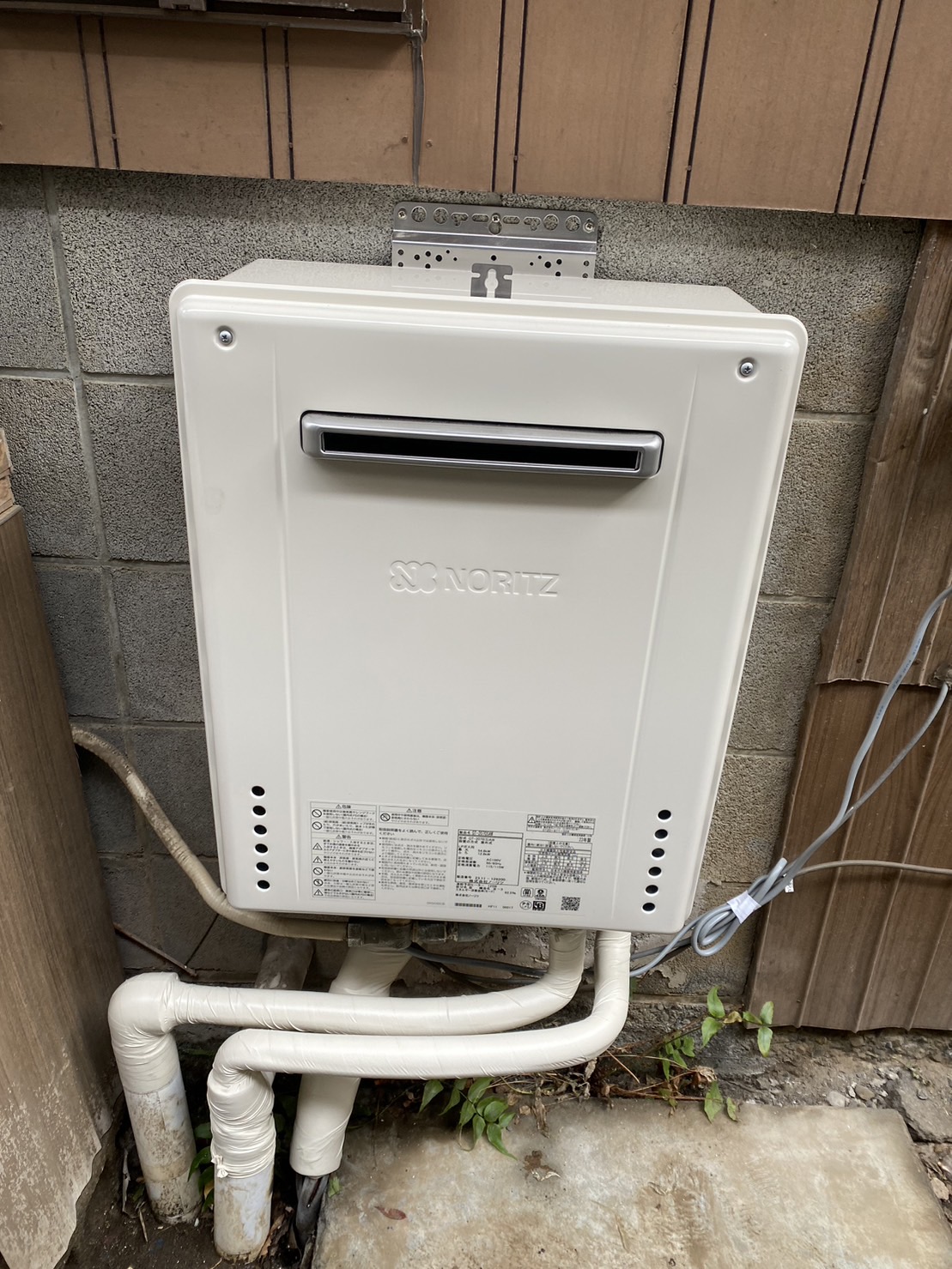 施工後　給湯器