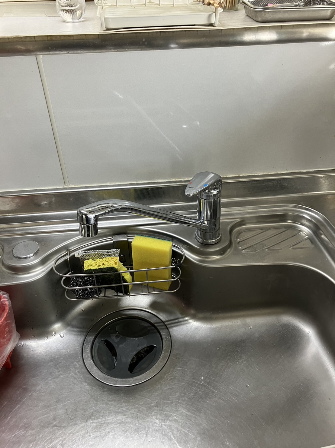 施工前　台所水栓