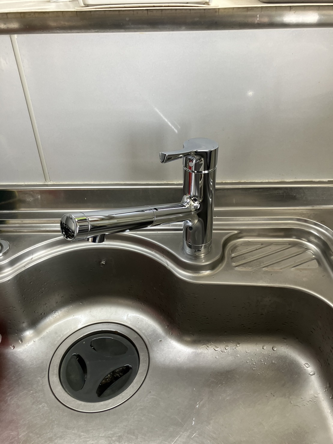 施工後　台所水栓