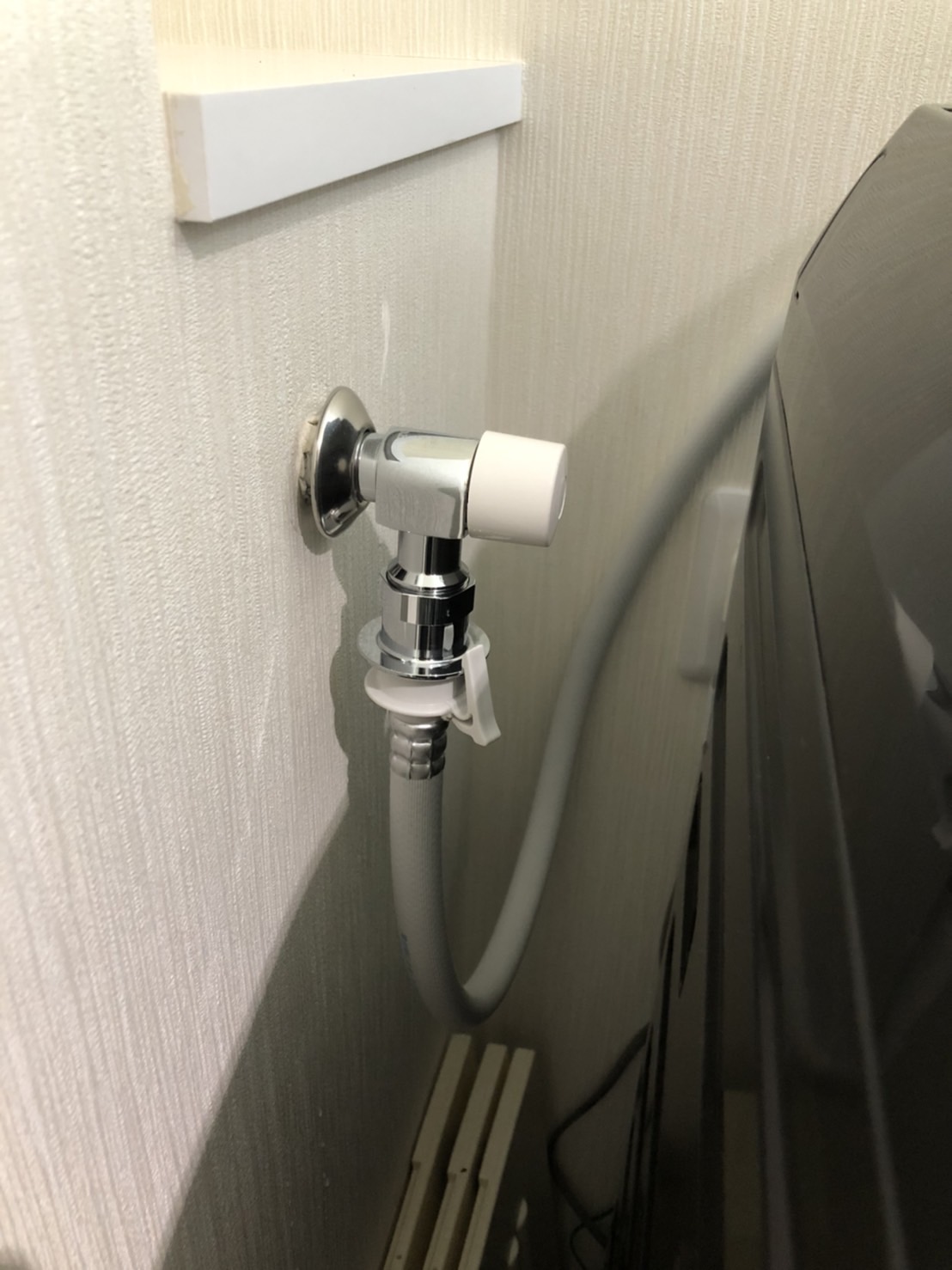 施工後　洗濯水栓