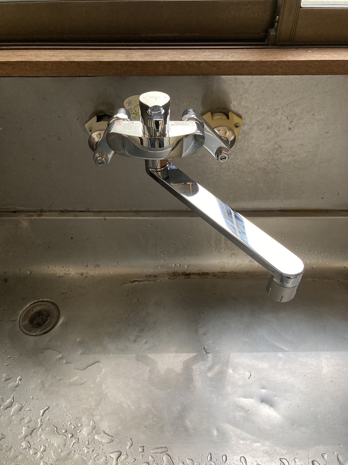 施工後　台所水栓