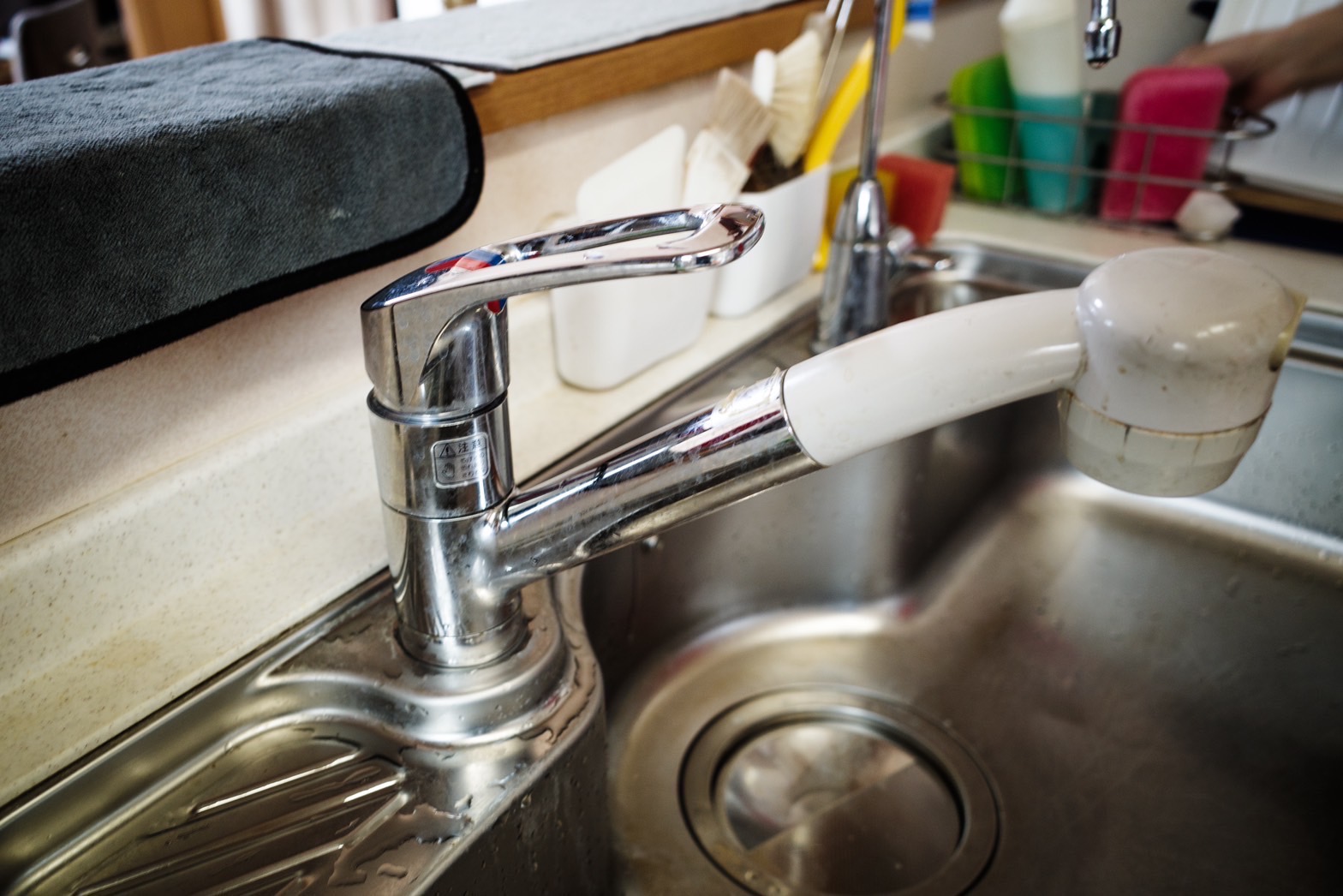 施工前　台所水栓