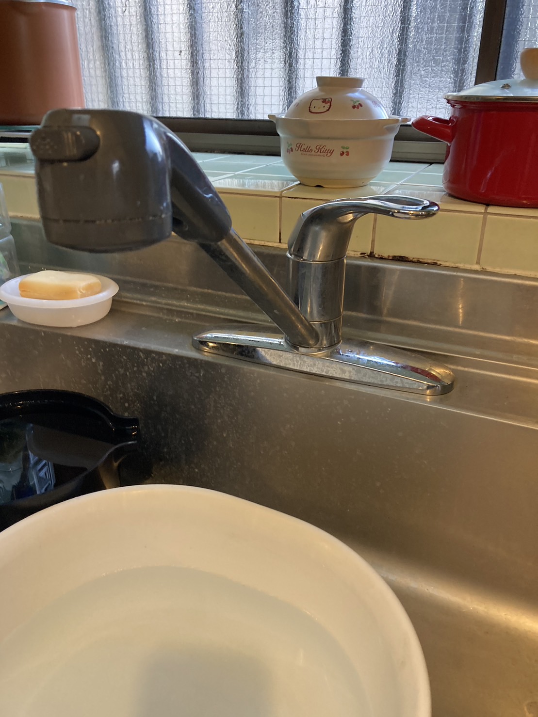 施工前　台所水栓