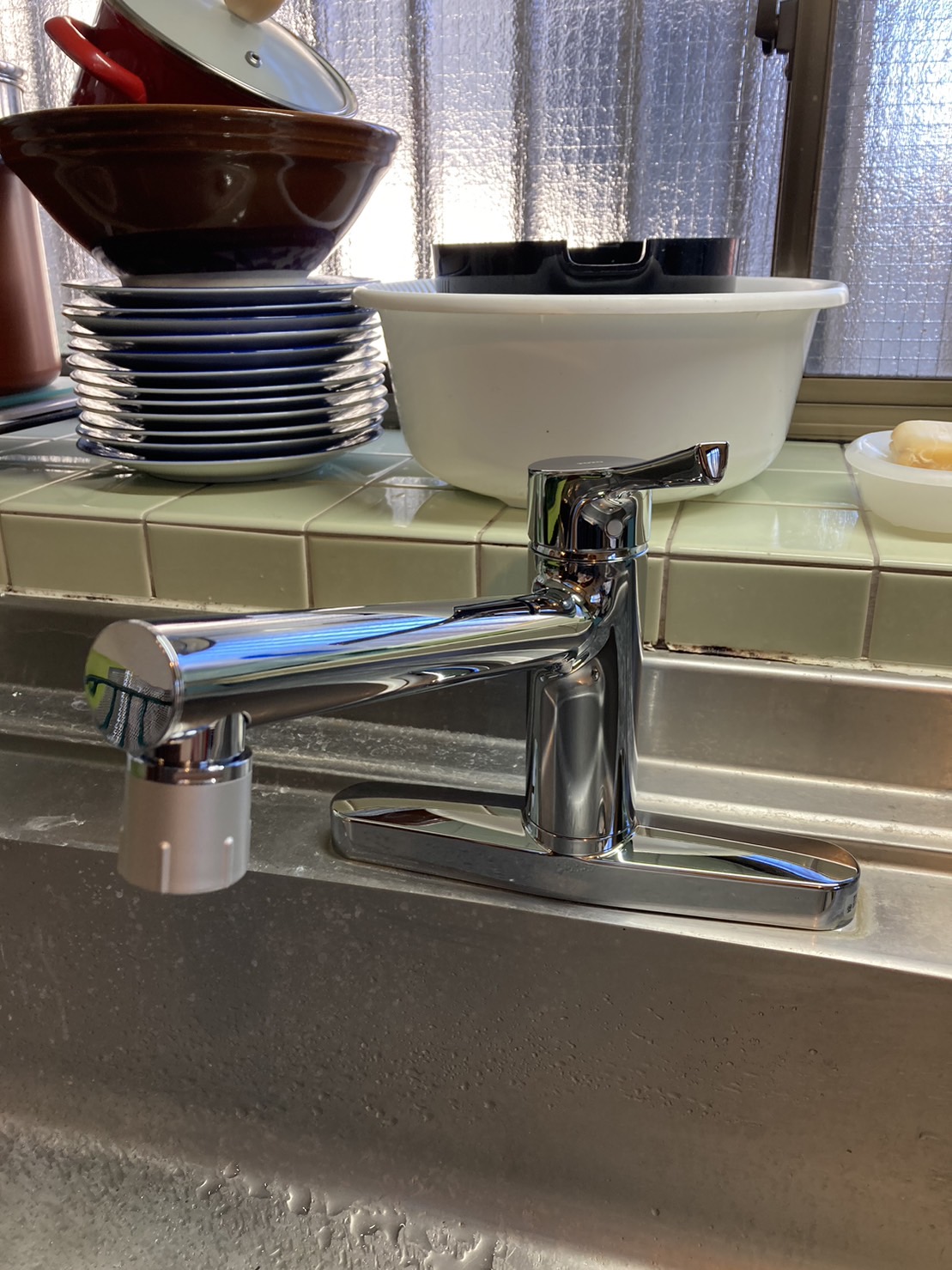 施工後　台所水栓