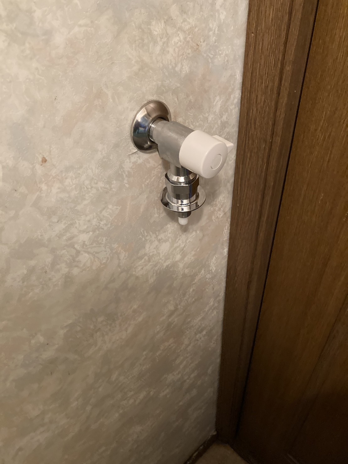 施工後　洗濯水栓