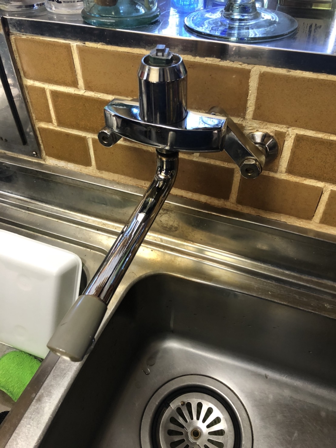 施工前　台所水栓