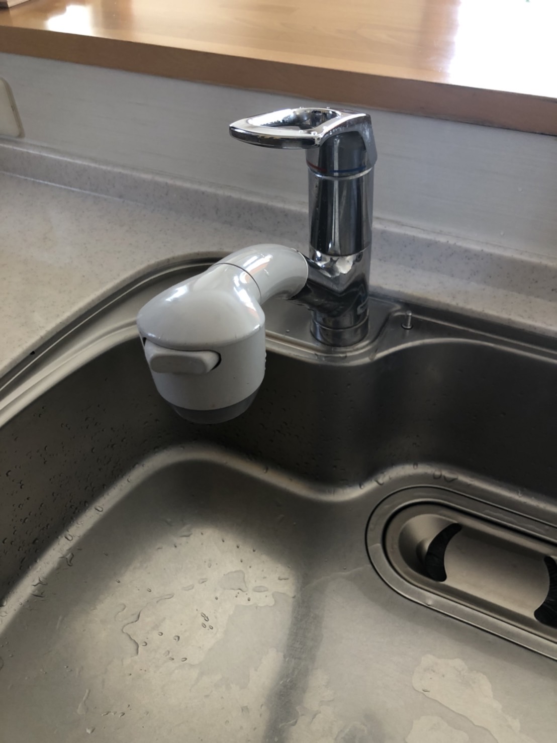 施工前　台所水栓