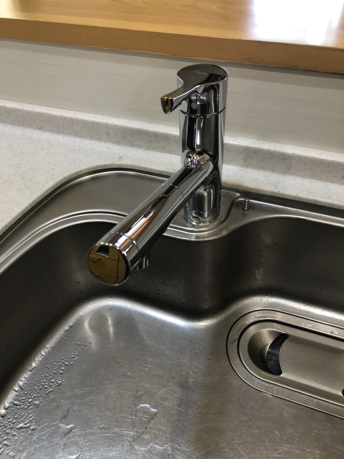 施工後　台所水栓