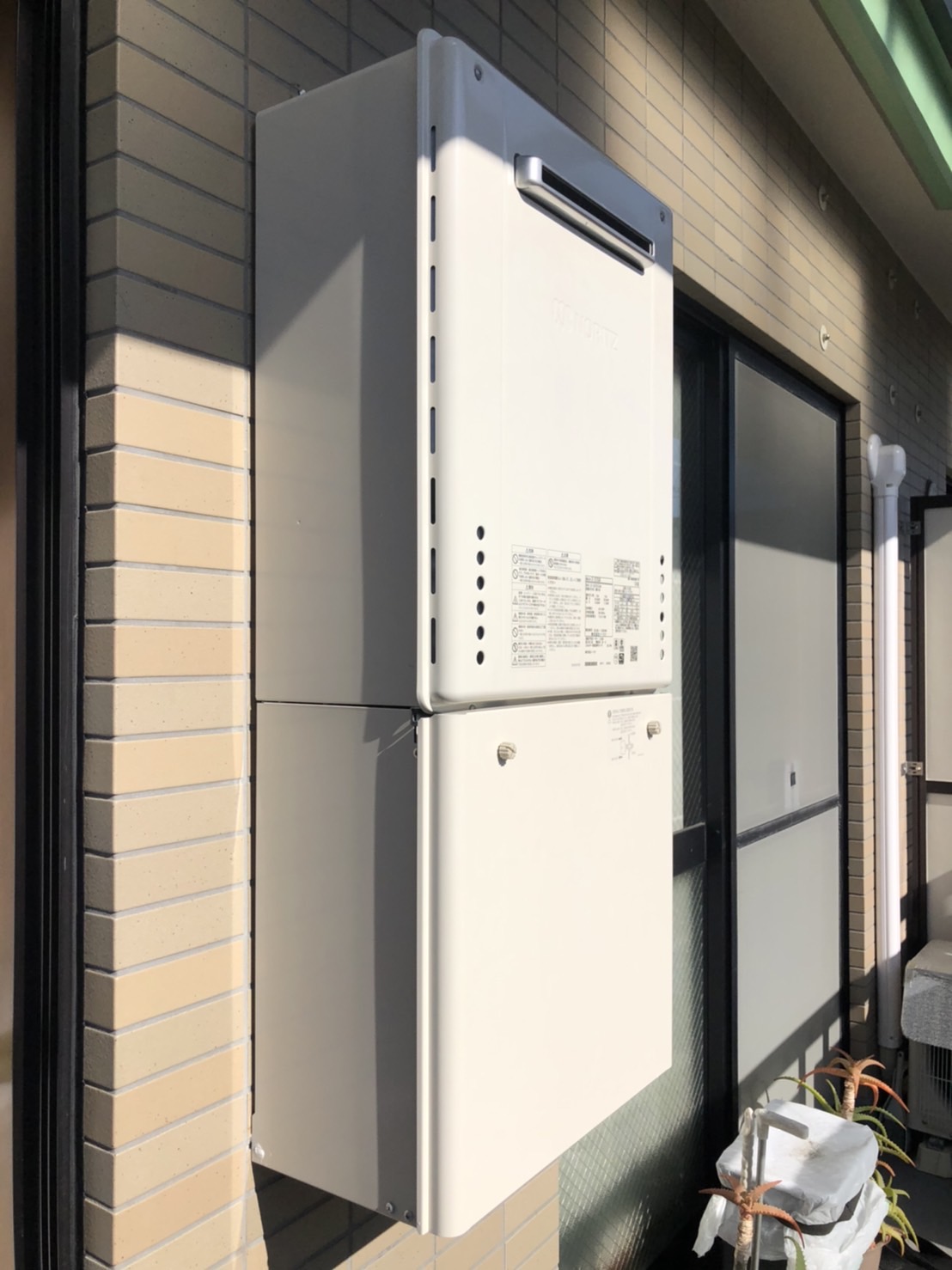 施工後　給湯器