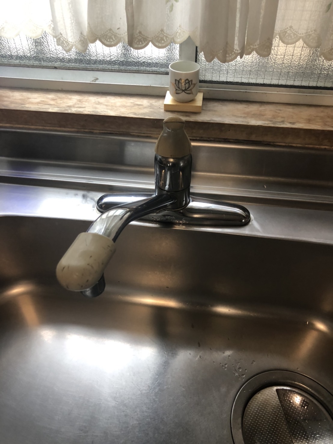 施工前　台所水栓