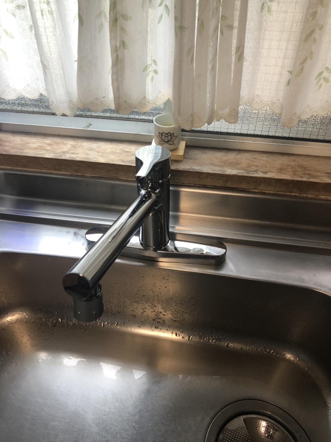 施工後　台所水栓