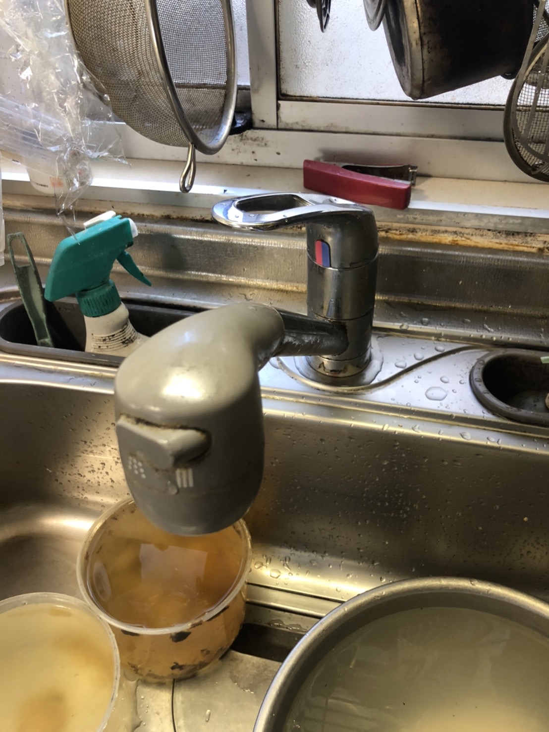 施工前　台所水栓