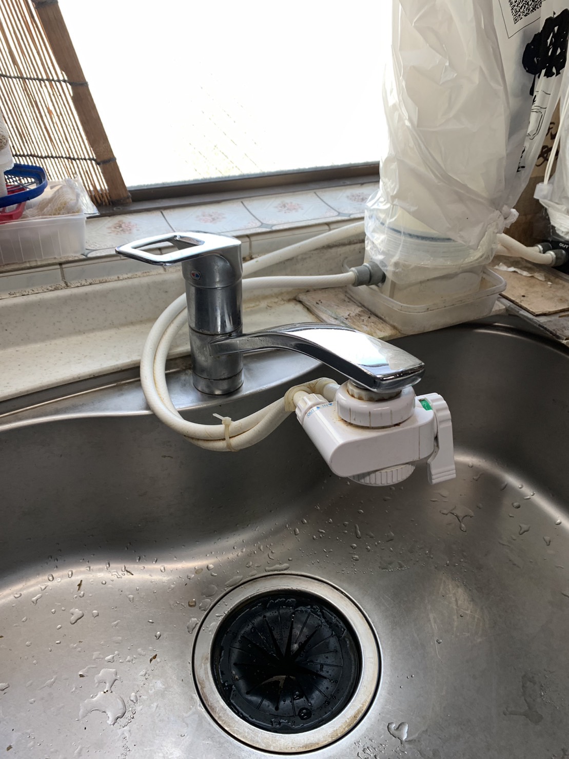 施工前　台所水栓