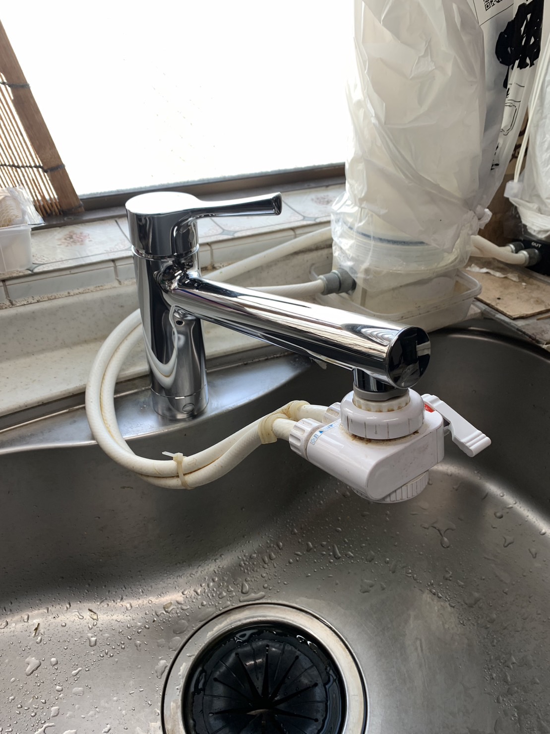 施工後　台所水栓