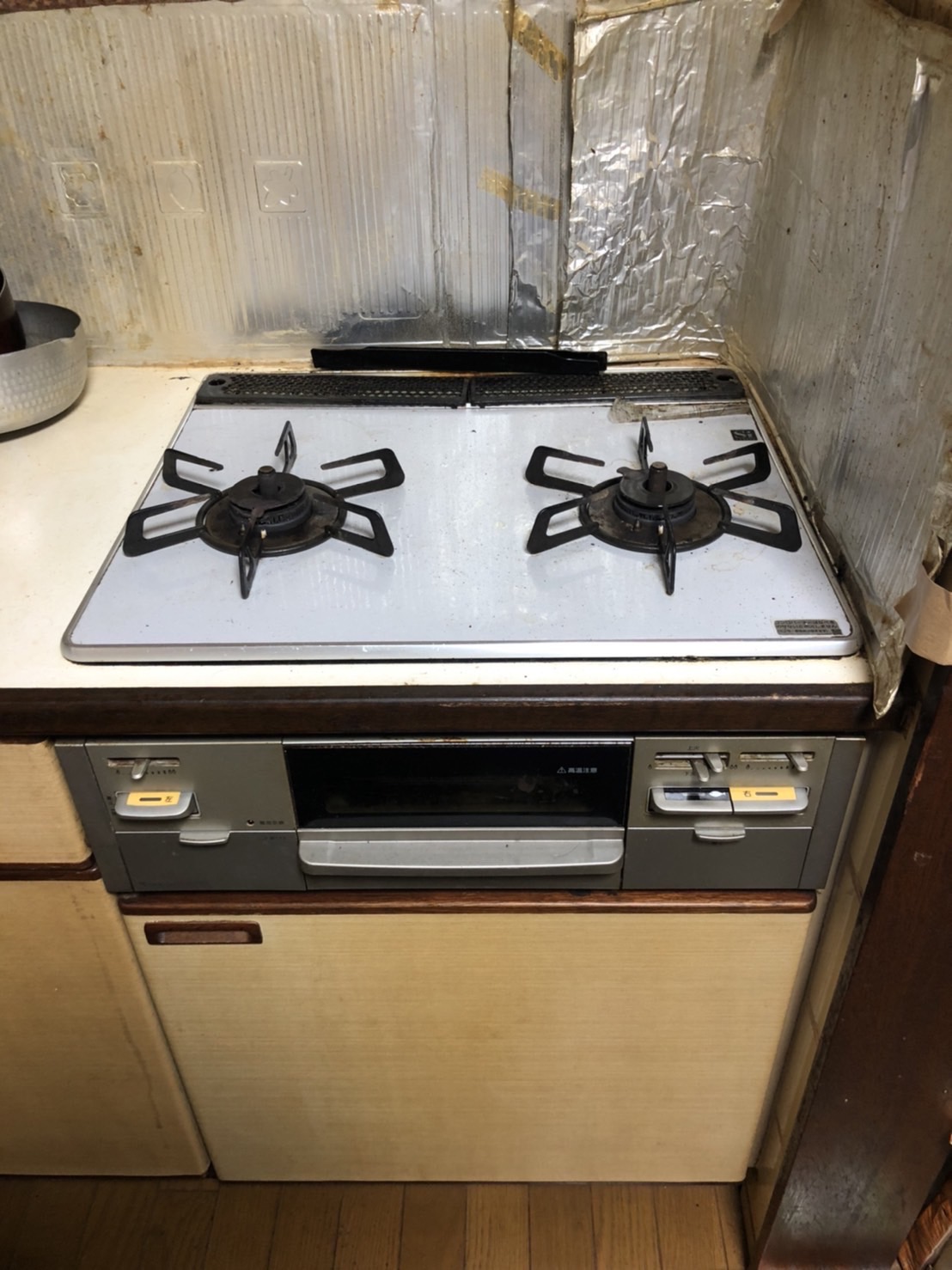 施工前　コンロ