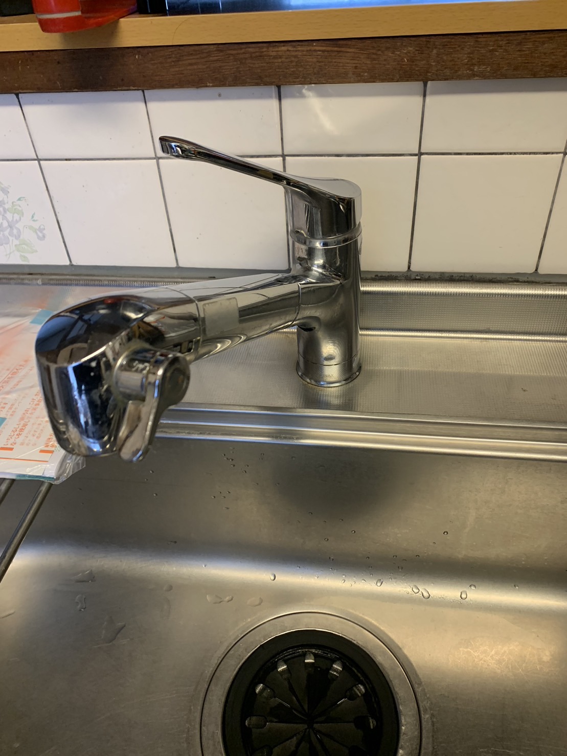 施工前　台所水栓