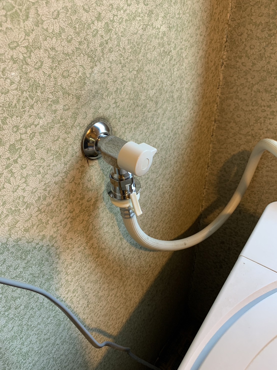 施工後　洗濯水栓