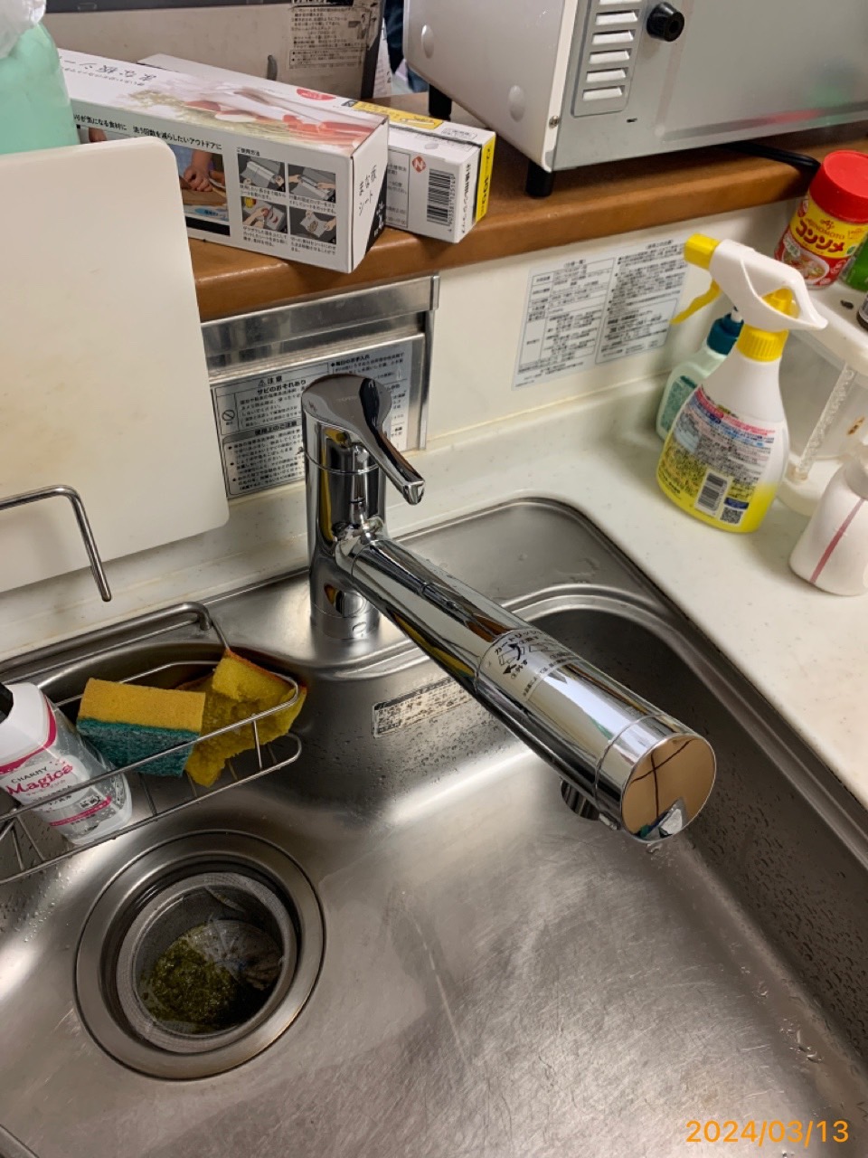 施工後　台所水栓