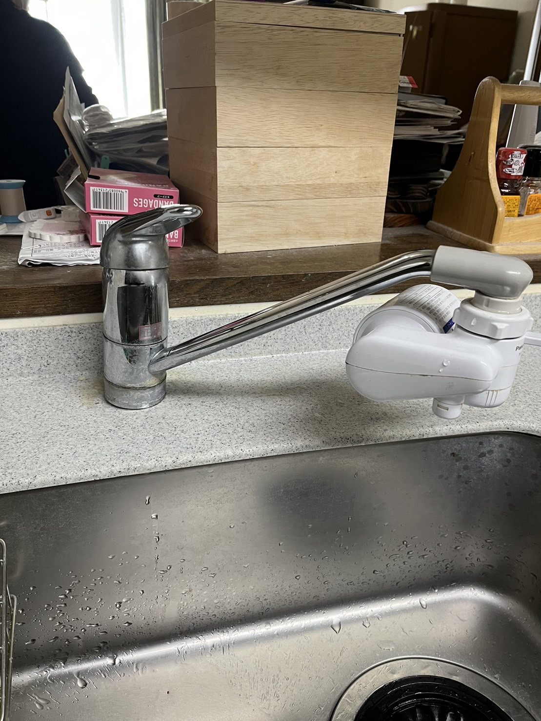 施工前　台所水栓