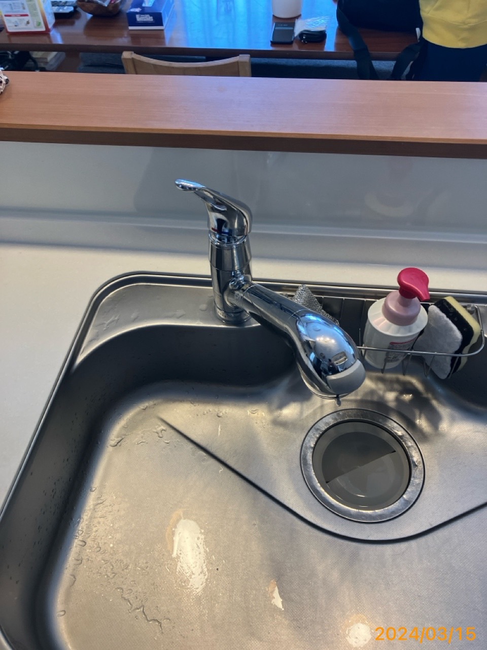 施工前　台所水栓