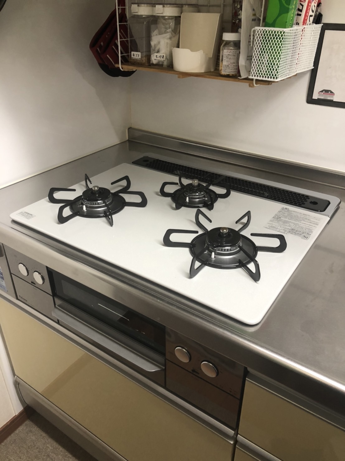 施工後　コンロ