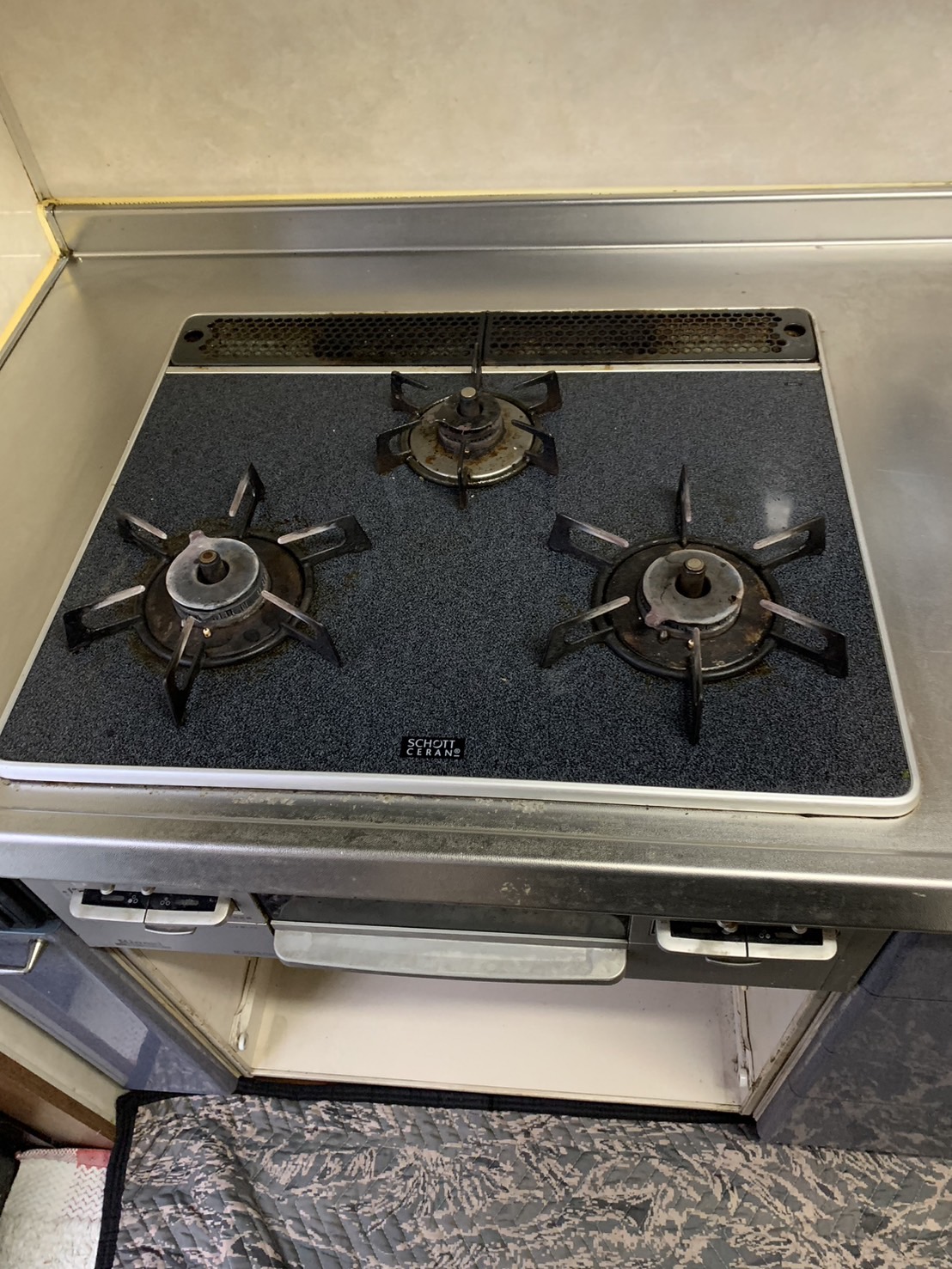 施工前　コンロ