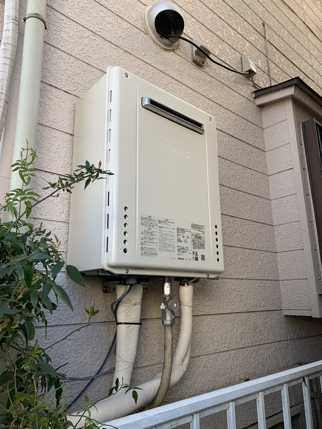 施工後　給湯器