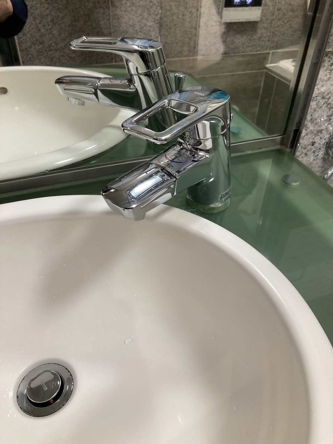 施工後　洗面水栓