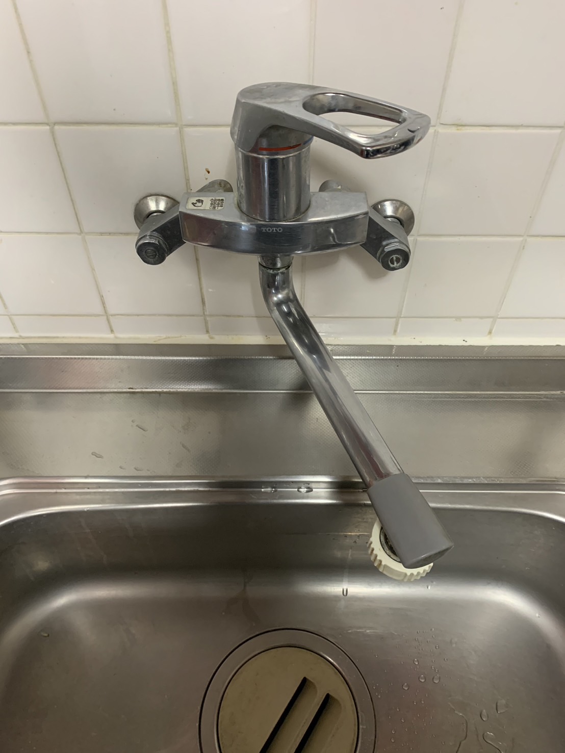 施工前　台所水栓