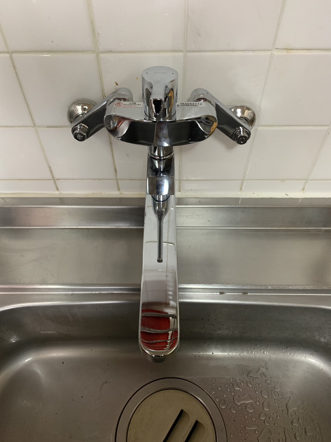 施工後　台所水栓