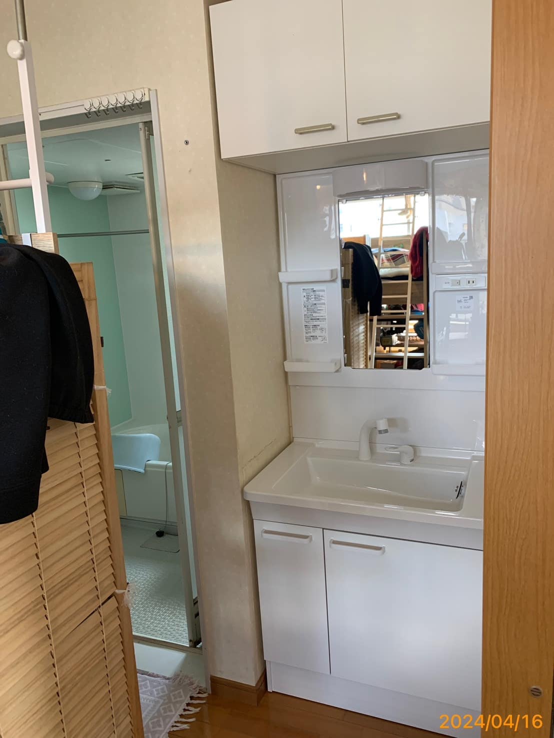 施工後　洗面化粧台