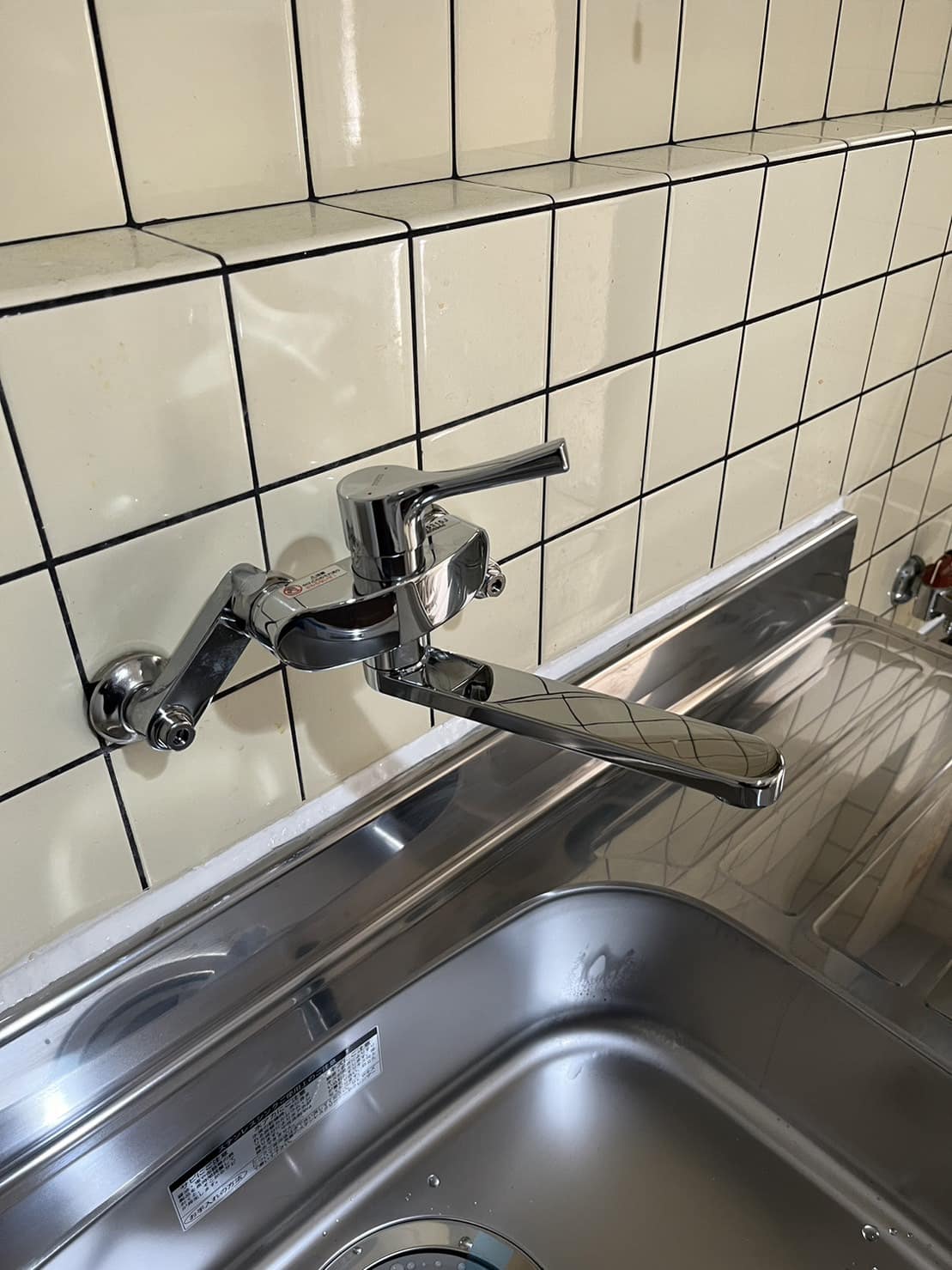 施工後　台所水栓