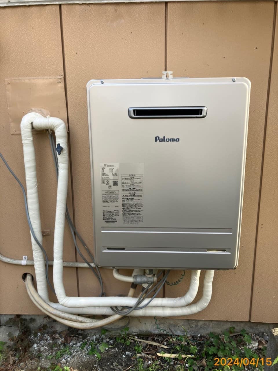 施工後　給湯器