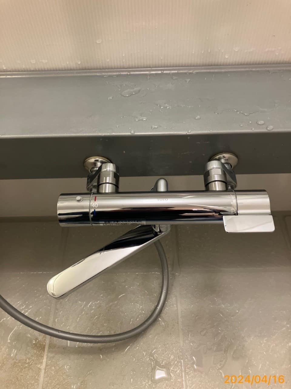 施工後　浴室水栓