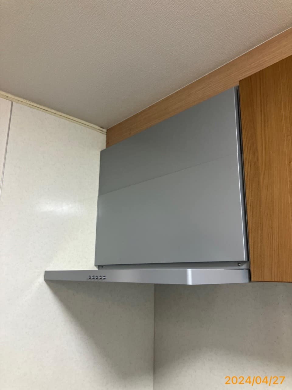 施工後レンジフード
