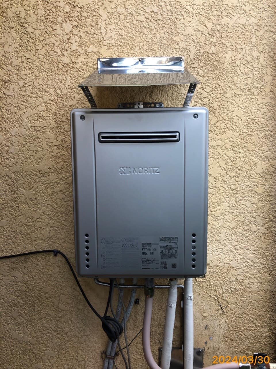 施工後　給湯器