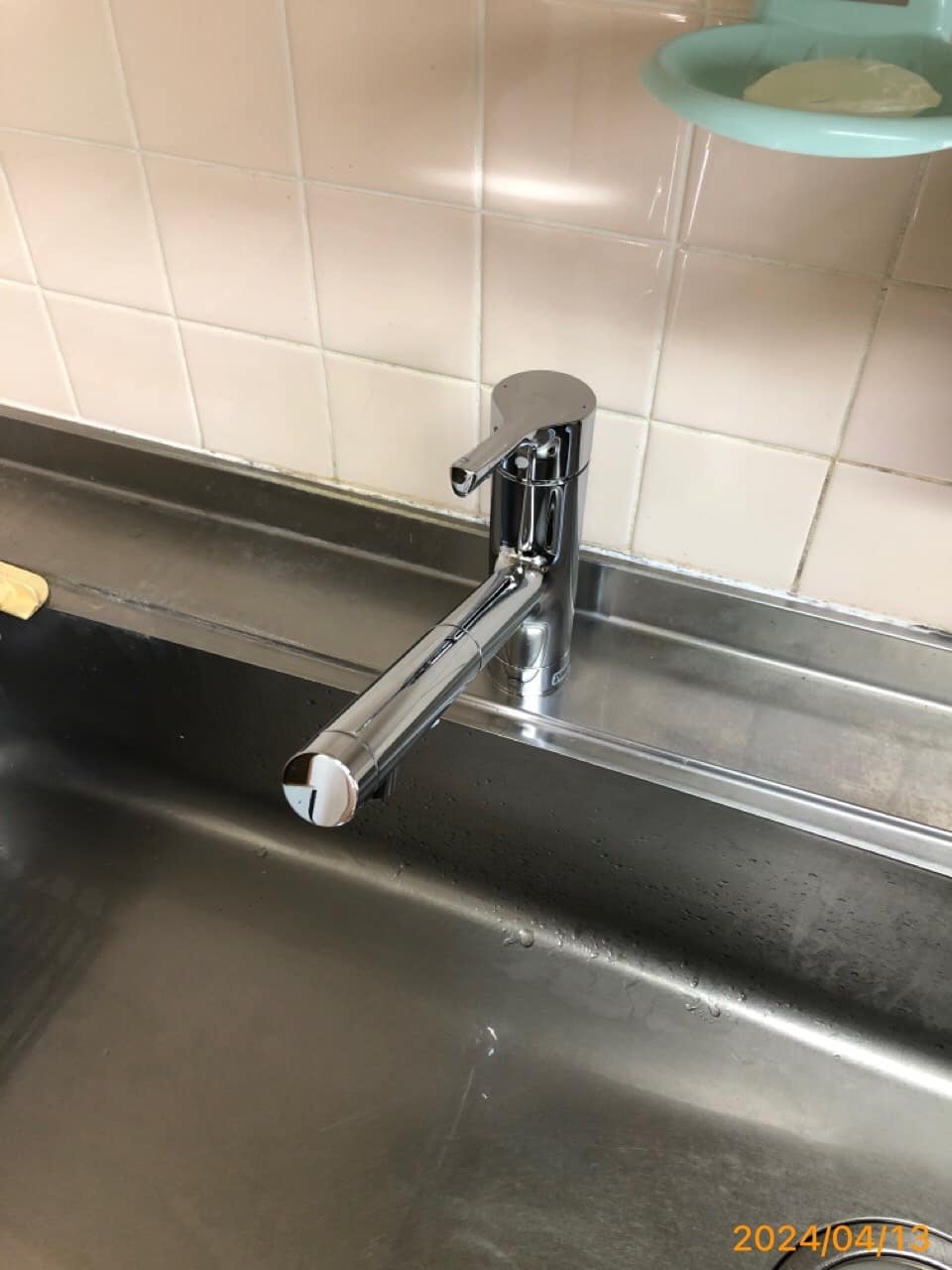 施工後　台所水栓